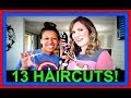 13 HAIRCUTS! | BEFORE AND AFTER!