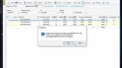 BillQuick Progress Billing
