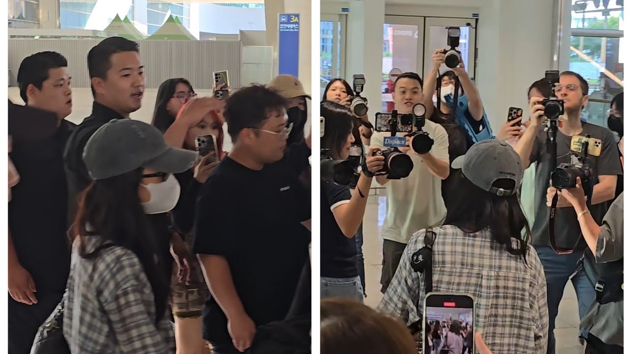 Blackpink 블랙핑크 Jennie and Jisoo Airport Arrival 250729 [4k]