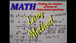 G10T11 : Finding the Number of Roots of Polynomial Equations