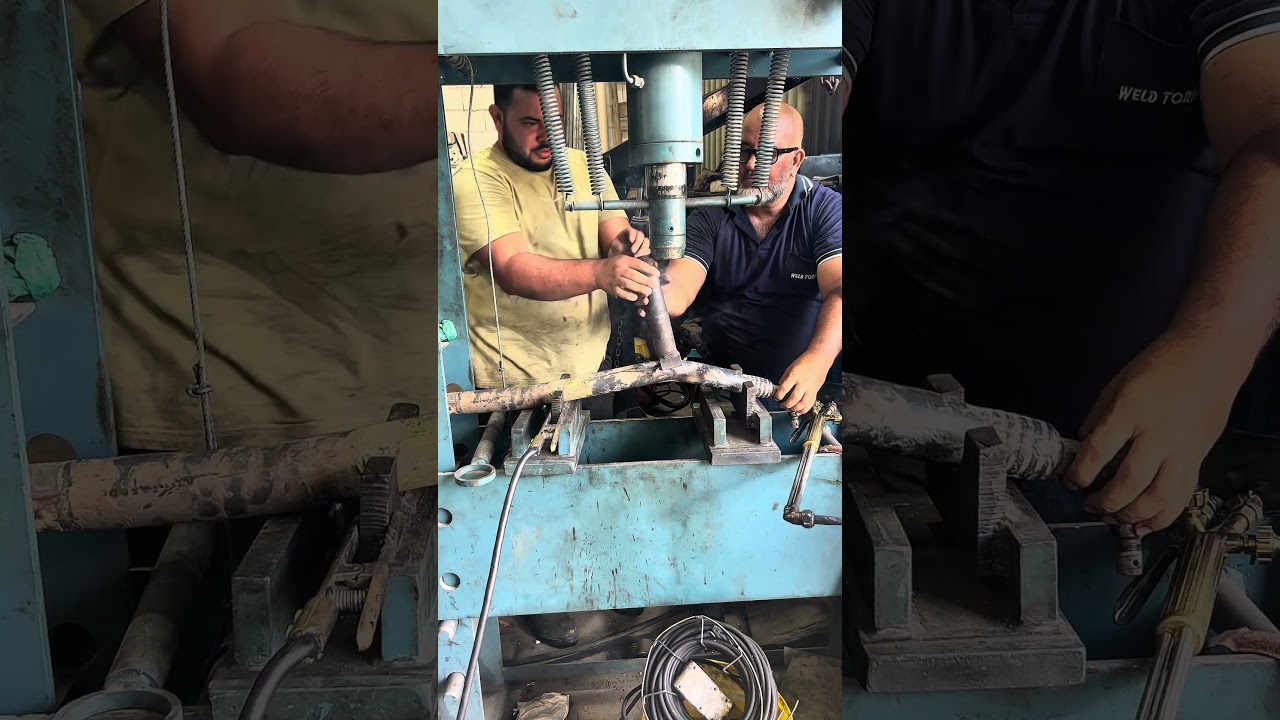 Desempeno de barra de direção Machine #torno #fresadora #cnc #usinagem