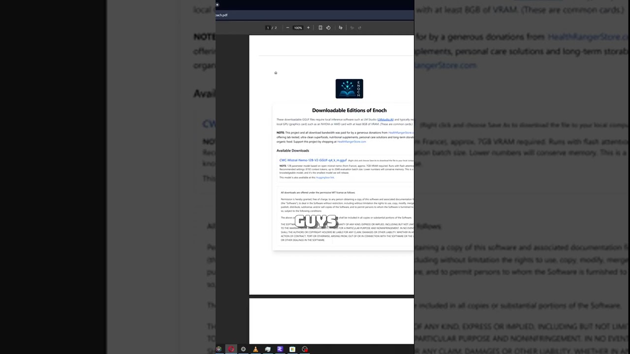 Quick Guide to Installing Enoch AI! 