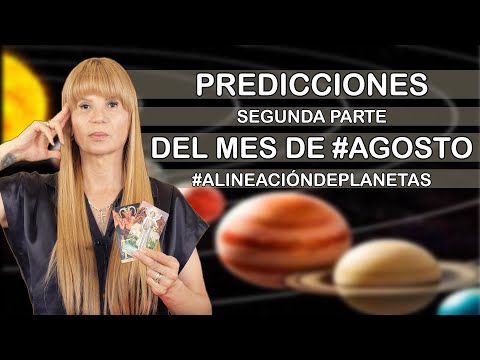 Predicciones Seguanda Parte del Mes de Agosto #11deAgosto #alineaciondelosplanetas #mhonividente