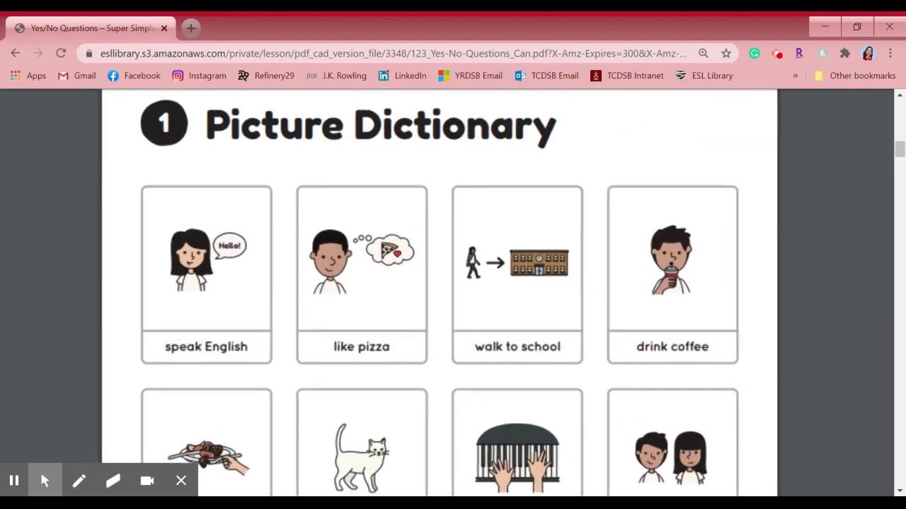 Level 1 ESL Lesson - July 7th, 2020 - YES/NO QUESTIONS