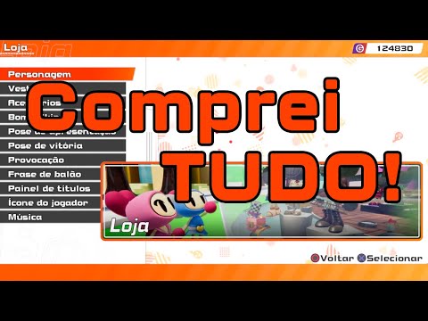 COMPRANDO TUDO DA LOJA EM SUPER BOMBERMAN R 2
