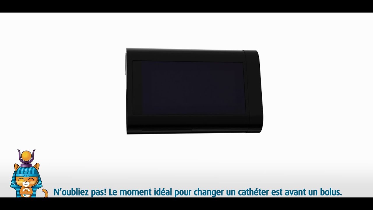 Pompe à insuline: démonstration d'un changement de réservoir et de cathéter de la pompe 