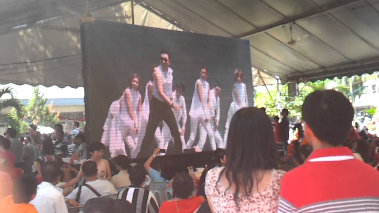psy gangnam style in hanchiang college penang