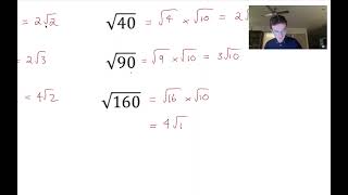 Simplifying Surds and Simple Operations with Surds - Year 9 Pathway