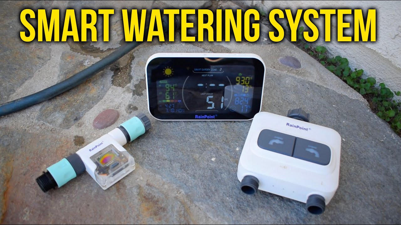 How to Set Up A Smart Watering System! RainPoint Review! YouTube
