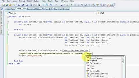 VB.NET Tutorial: Working With Data(5) Add itmes to Database