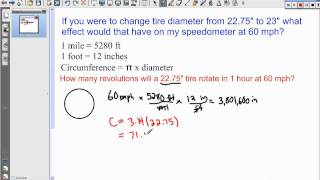 How will my speedometer be effected if I increase tire size? screenshot 4