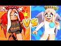 MAMMA ANGELO VS MAMMA DEMONE SU ROBLOX