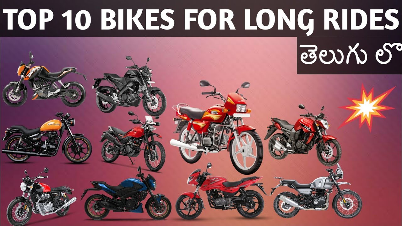 Top 10 bikes for long rides in Indiaby telugu vloger vickybest bikes