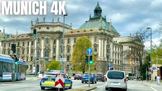 Munich City Drive with Calming Music 4K