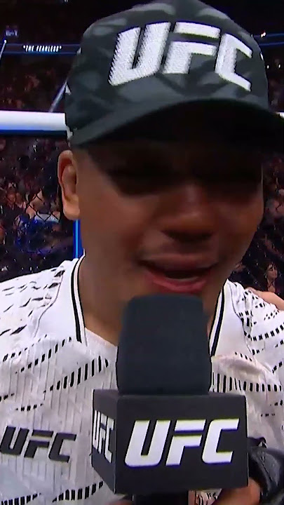 Joshua Van is watching the co-main event closely! 👀 #ufc317