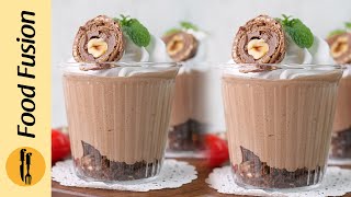 Ferrero Rocher Mousse Cups - Eid Special Dessert Recipe by Food Fusion