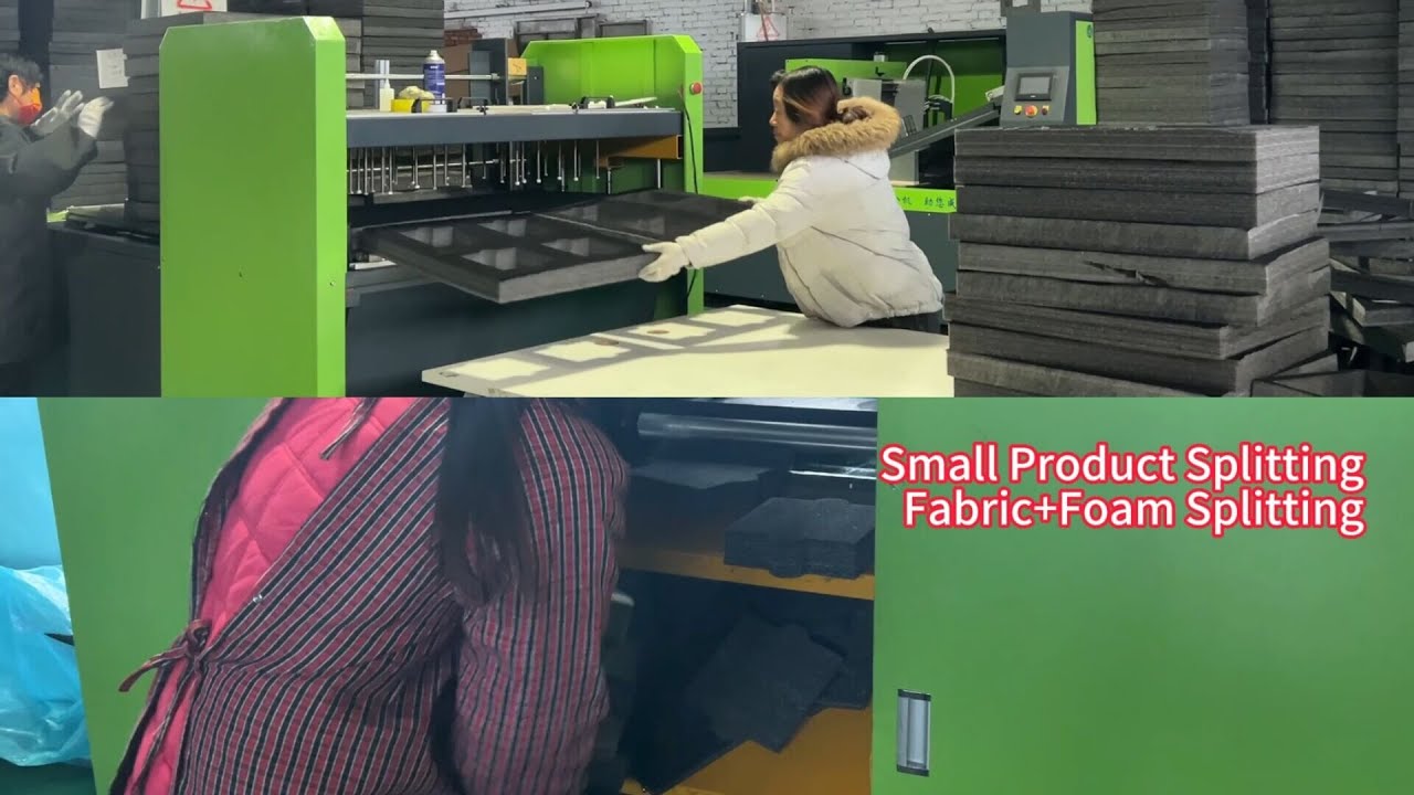 Auto Foam Waste Scrap Discharge Machine & Splitting Machine -  PE XPE EVA Foam - Chinese Factory