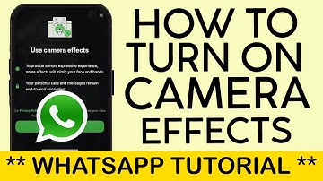How to Turn on Camera Effects on Whatsapp Video Call using iPhone 16 2024