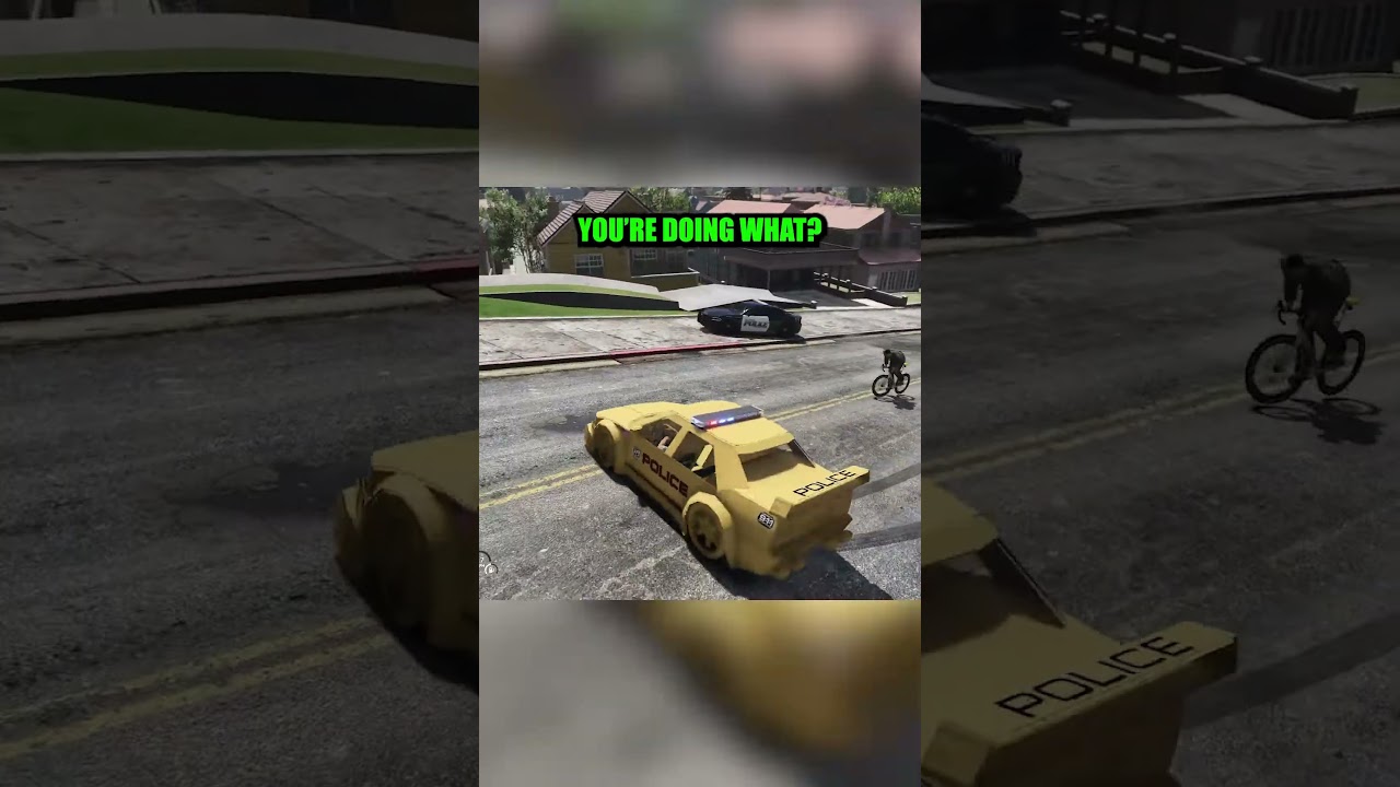 1000 iq plan to catch criminal with cardboard cop car