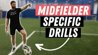 Midfielder Specific Drills - Individual Midfielder Training