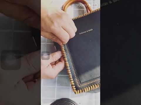 Video Hướng dẫn đan Túi Xách Handmade Da PU 701(p2) - youtube