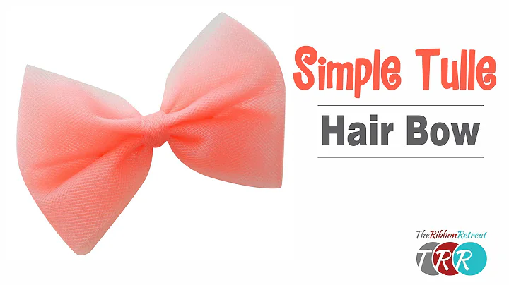 How to Make a Simple Tulle Bow - TheRibbonRetreat.com