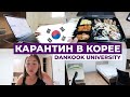 КАРАНТИН В ЮЖНОЙ КОРЕЕ | улетела учиться в Сеул, 14 дней изоляции в DANKOOK UNIVERSITY