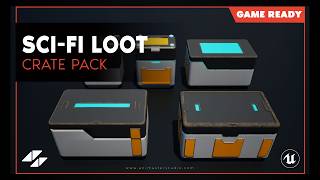Sci-Fi Loot Crate Pack – Rigged & Animated | Military Crates | Unreal Engine 5