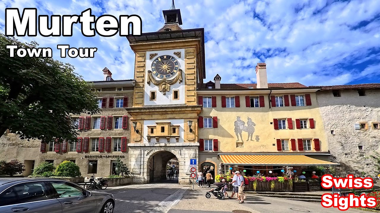 Murten Switzerland 4K Wonderful Hystorical Old Town