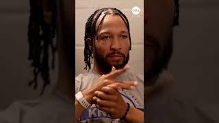 Jalen Brunson is a pre-game Belieber!