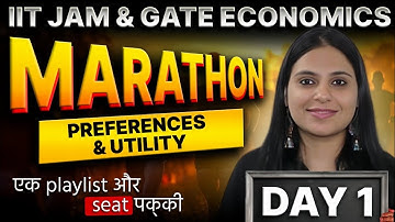 IIT JAM Economics Marathon | Preference, utility & representation Theorem | GATE ECONOMICS STRATEGY