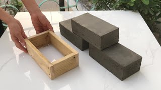 How To Make A Cement Block With A Wooden Mold