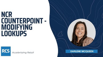 NCR Counterpoint - Modifying Lookups