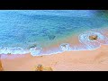 Relaxing Waves Seen From Above, A Day On A Beach With Soothing Ocean Sounds