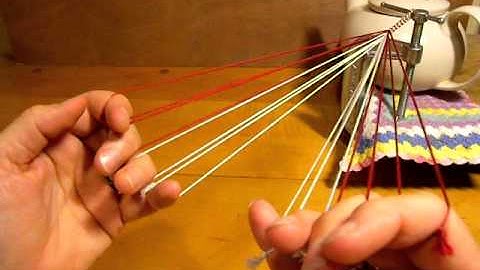Lace Daunce or Dawns, 8 loop braid ALTERNATE METHOD