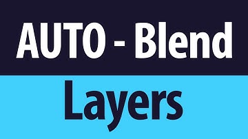 How to Use Auto Blend Layers in Photoshop QUICK Tip - Naveen kushen