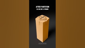Satisfying Partition Structure of 24000 Cubes against Cross #satisfying #animation #blender #3dart
