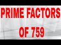 Prime Factors Of 759 Prime Factorization 