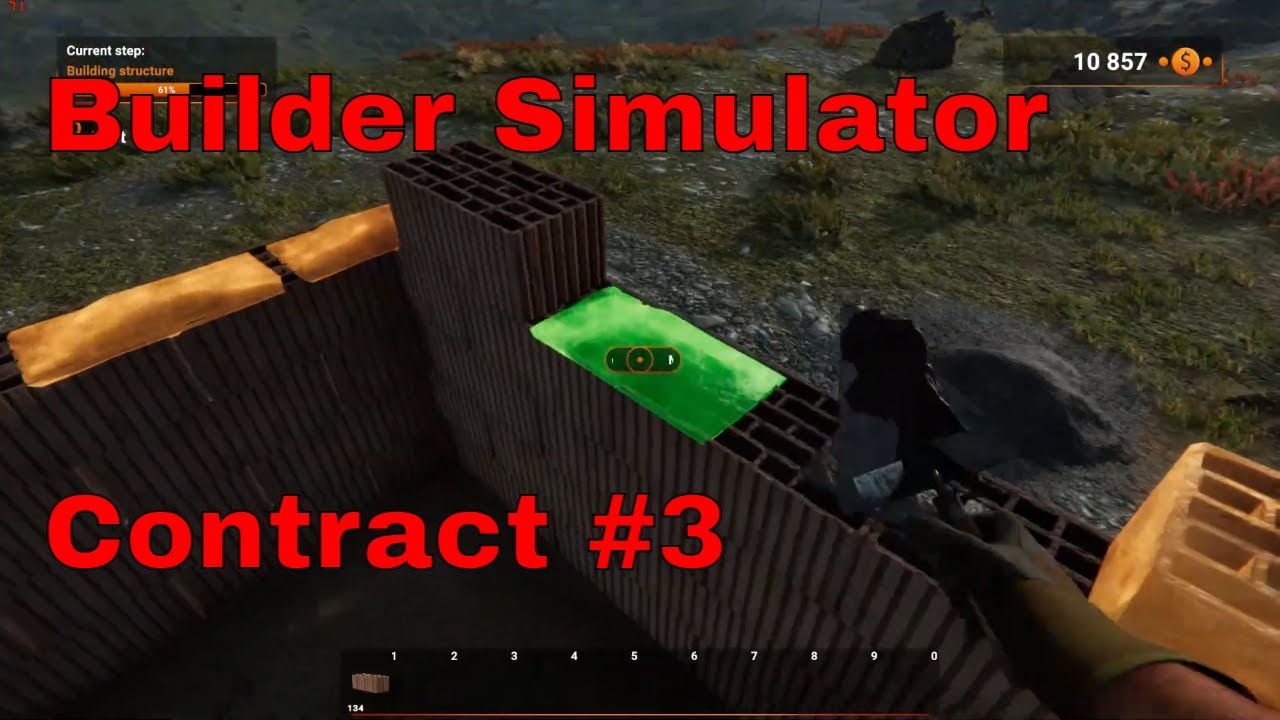 Builder Simulator playthrough gameplay. Contract # 3, Second Floor