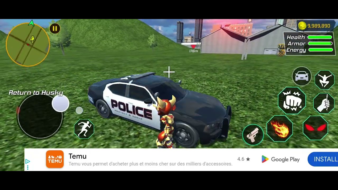 Dino monster city rush, new mobile game 2025, FHD 1080p gameplay, no commentary