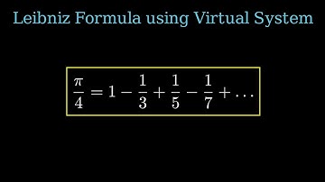 Deriving the Leibniz Formula for Pi Using the Virtual Number System!