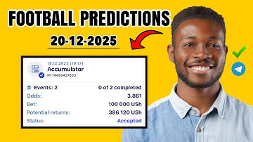 FOOTBALL PREDICTIONS TODAY 20/12/2025 | SOCCER PREDICTIONS TODAY | BETTING TIPS TODAY