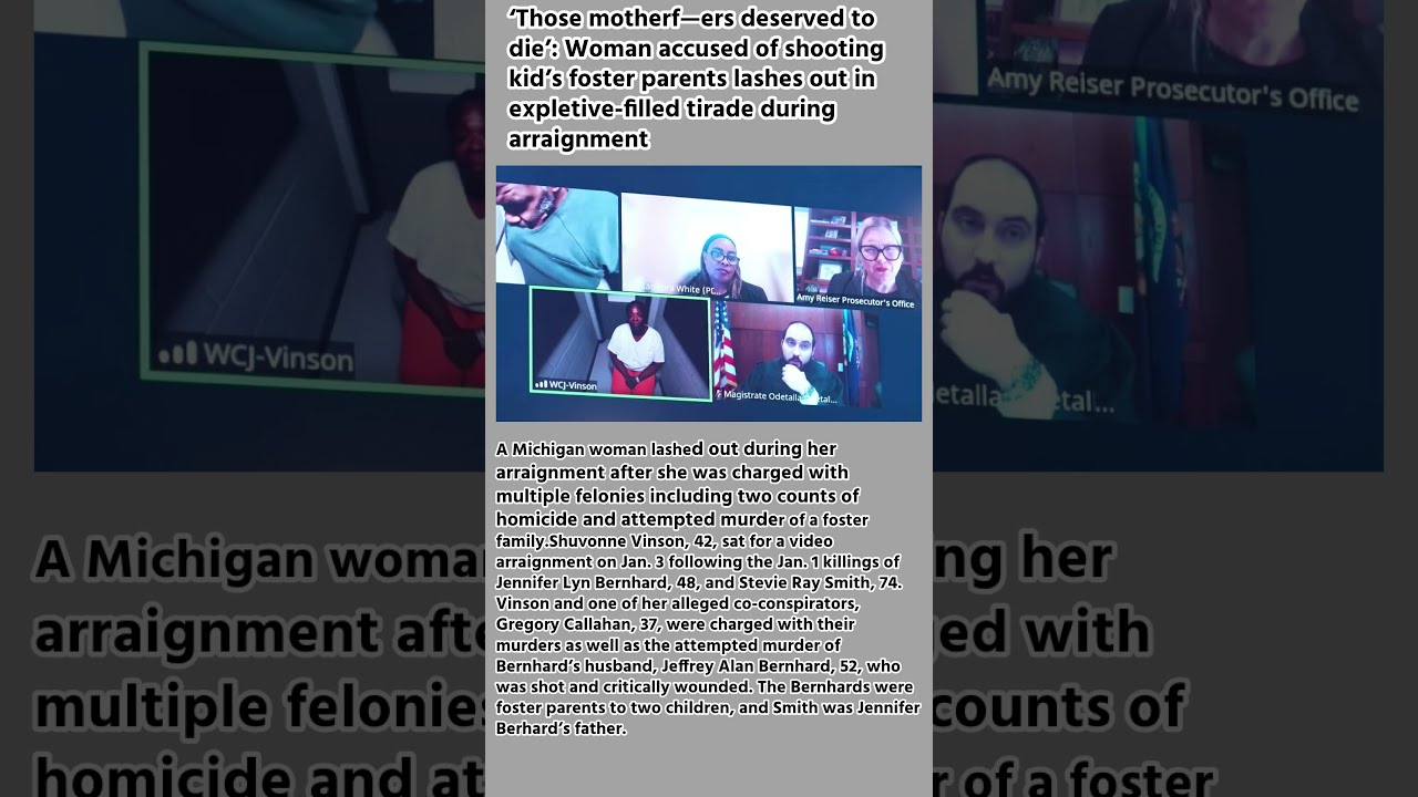  Those Motherf Ers Deserved To Die Woman Accused Of Shooting Kid S Foster Parents Lashes Out