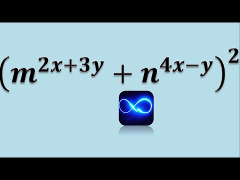 Binomio al cuadrado con exponentes que son variables (Productos notables) Ejemplo 8