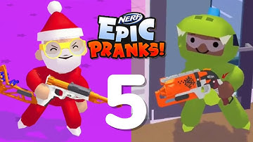 NERF Epic Pranks! - Gameplay Walkthrough - Part 5 | Levels 121-150 (iOS,Android)