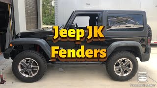 Remove and install Jeep JK fenders