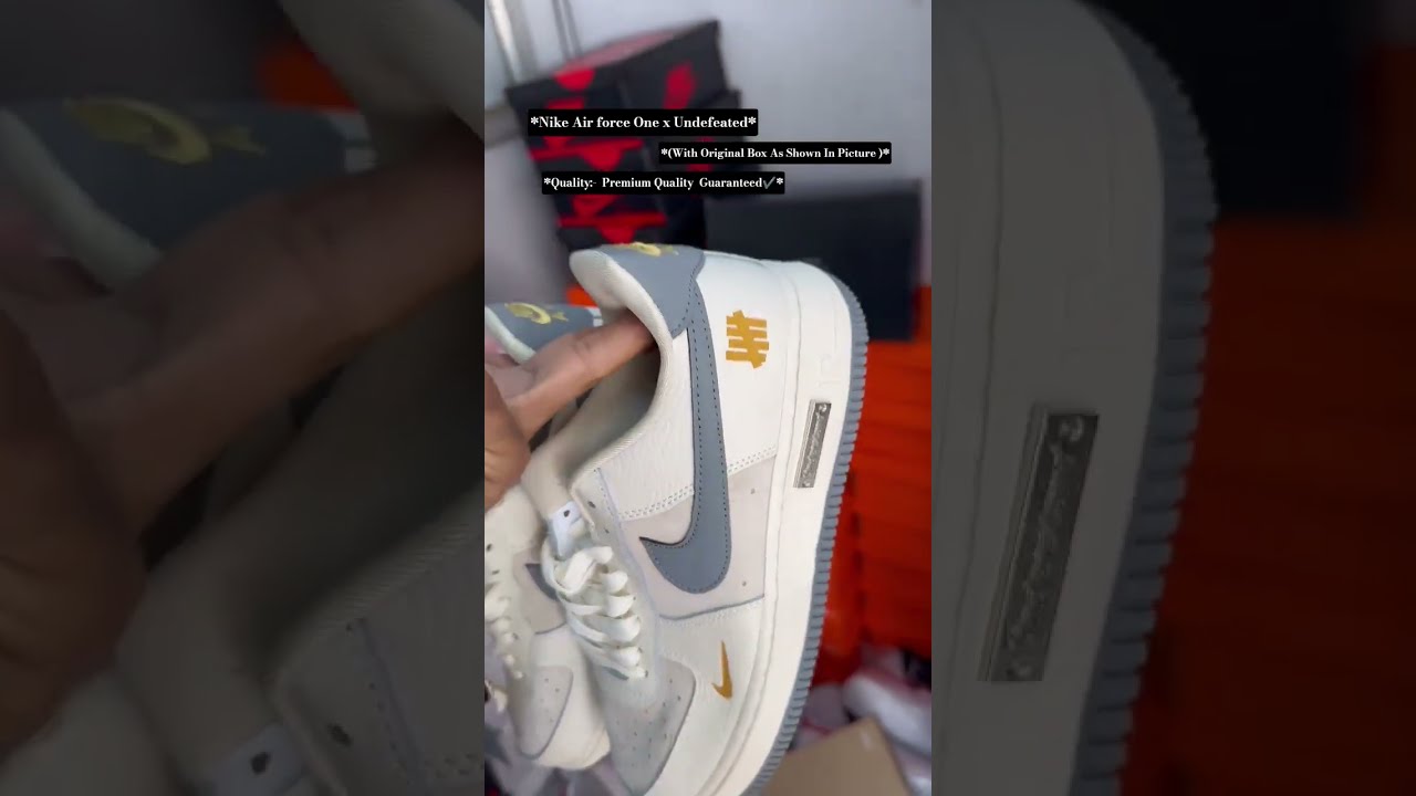 Nike Air Force One X Undefeated With Original Box As Shown In Picture Sizes 41 45 Quality Premium