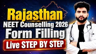 Rajasthan Neet 2026 Counselling Process Registration Application Form Filling Step By Step Part 1 &2