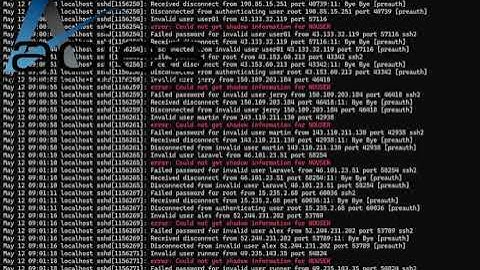 Unauthorized #ssh login attempts on a bait server