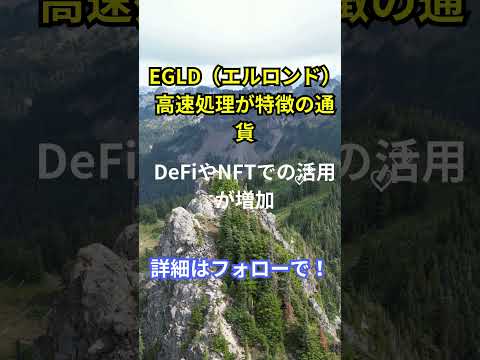"仮想通貨の種類と特徴～Episode21～EGLD（エルロンド）高速処理が特徴の通貨